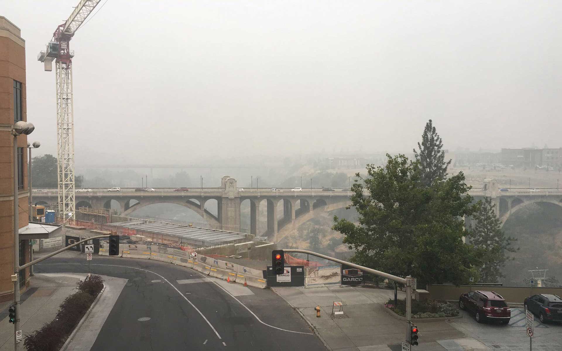 Smoky Skies Affect Air Quality City of Spokane, Washington