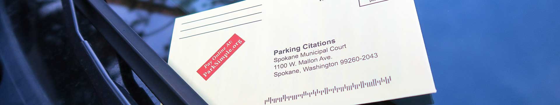 Parking Tickets City Of Spokane Washington