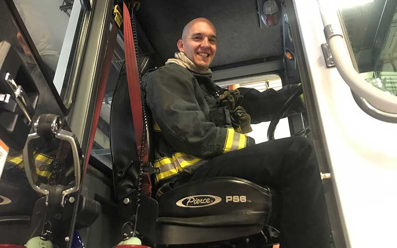 Firefighter Driving Ladder 1