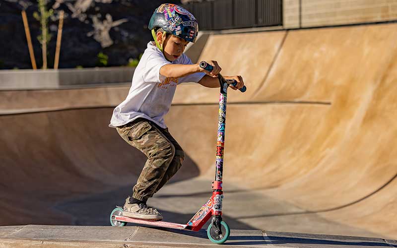 Skate & Wheels Park - Boy on Scooter