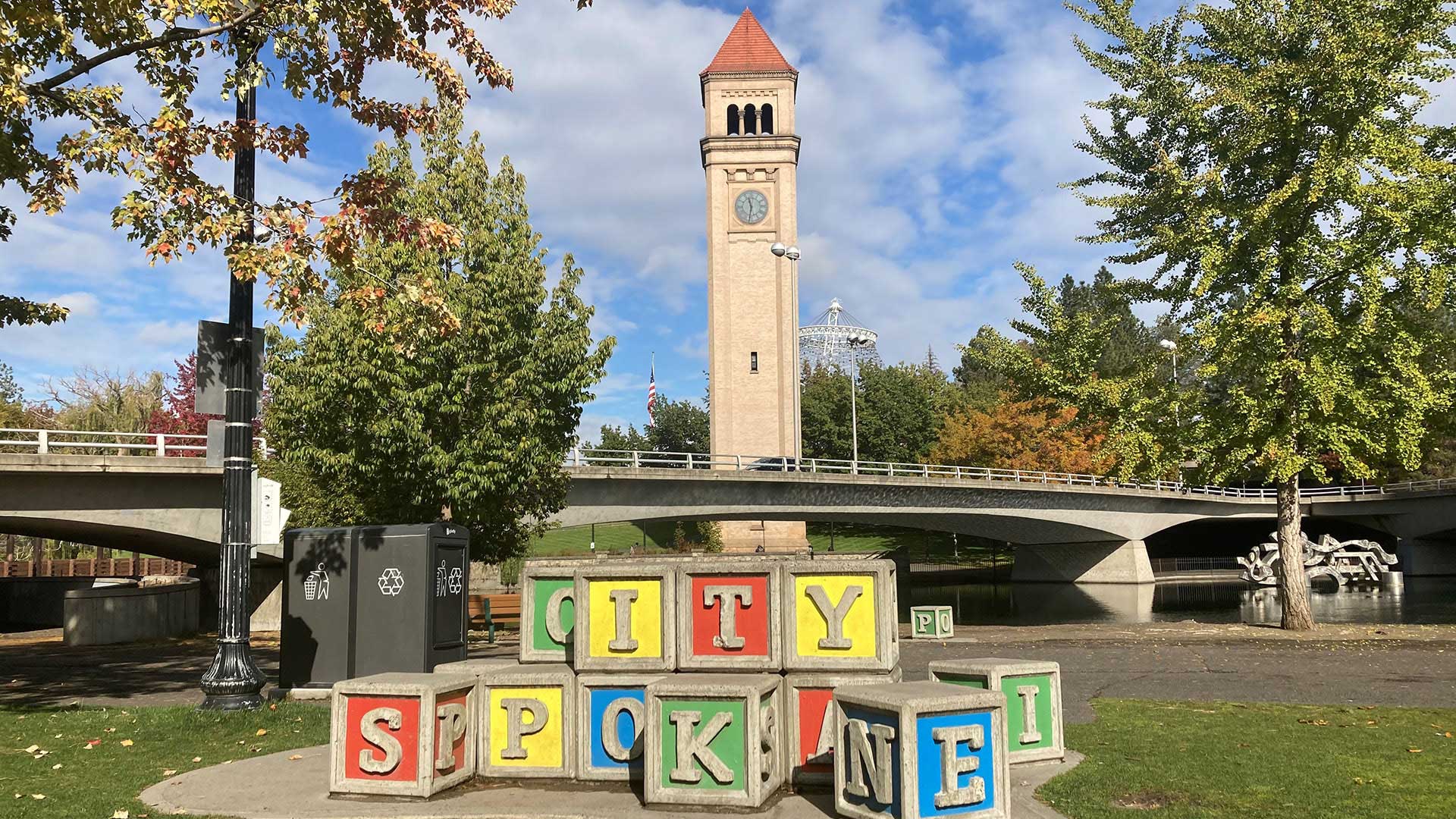 Spokane Almost Leveled Clock Tower City of Spokane, Washington