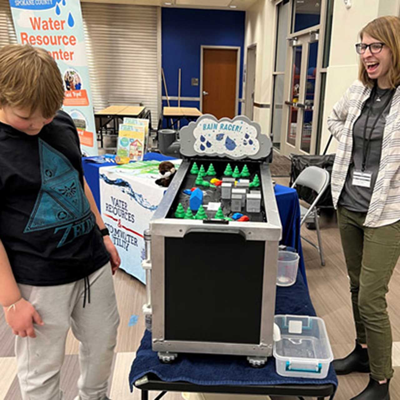 Science fair booth