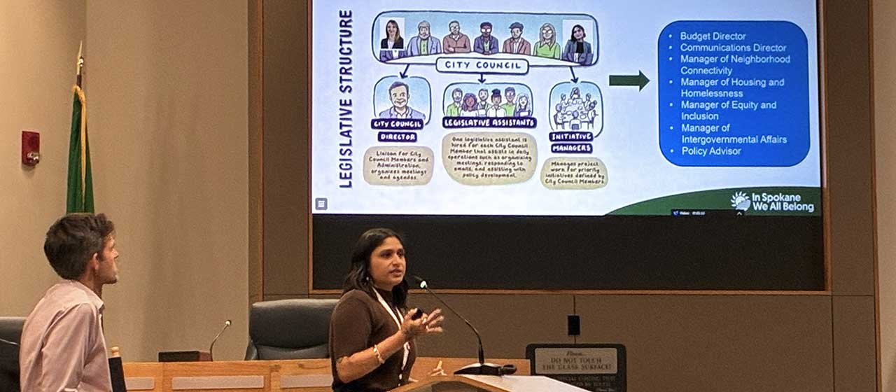 Council Member Sarah Dixit spreaking at the June 3, 2026 Civics 101 Workshop